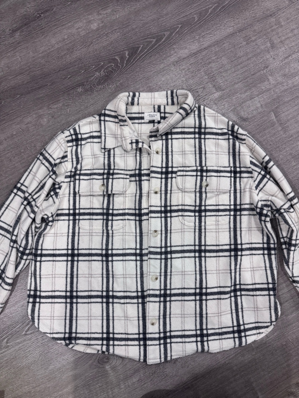 Plaid Button-Up Shacket